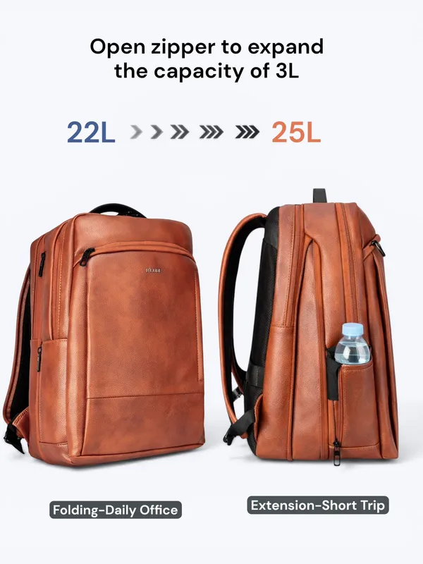 Pro_Axis_38L_Vegan_Leather_Laptop_Backpack_For_Men_And_Women_Expandable_Office_Bag_Fits_15.6_Inch_Laptop_Anti_Theft_Pocket_Multi_Compartment_Business_Backpack_1_Year_Warranty