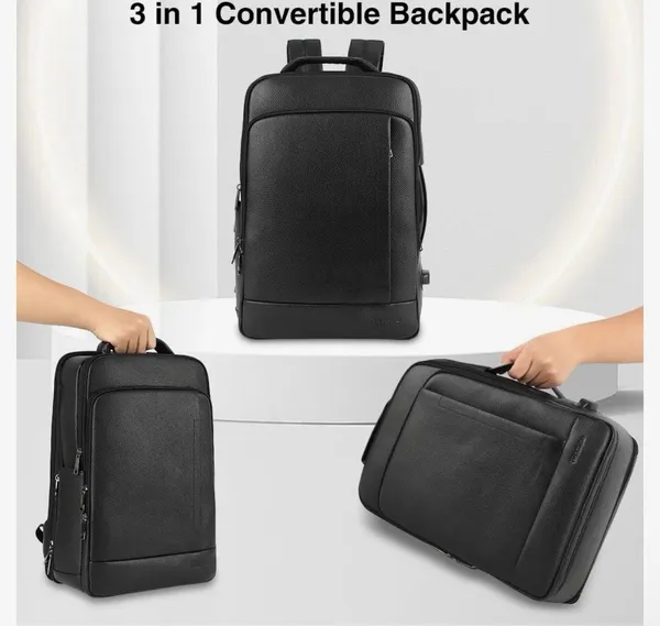 Bcode_Pro-Axis_38L_Vegan_Leather_15.6_Inch_Laptop_Backpack