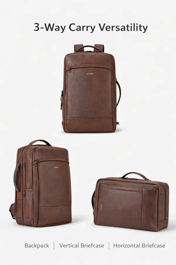 Bcode_Pro-Axis_38L_Vegan_Leather_15.6_Inch_Laptop_Backpack