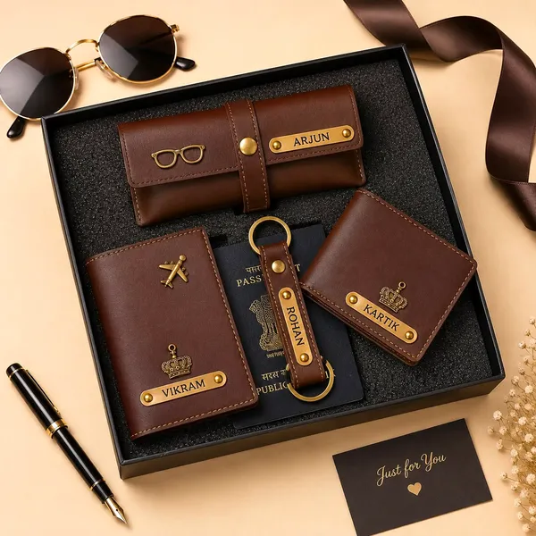 Dark_Brown_Personalized_Leather_Wallet_Gift_Set_With_Charm_For_Men