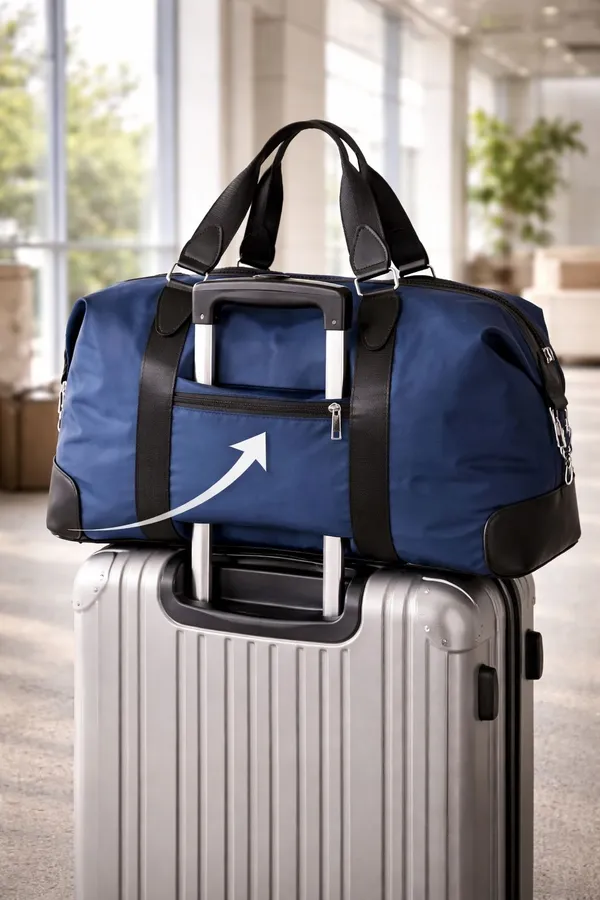 B'CODE_Stride_Lite_22-Inch_Expandable_Travel_Duffel_Bag_with_Trolley_Sleeve_&_Water-Resistant_Material_for_Men_&_Women