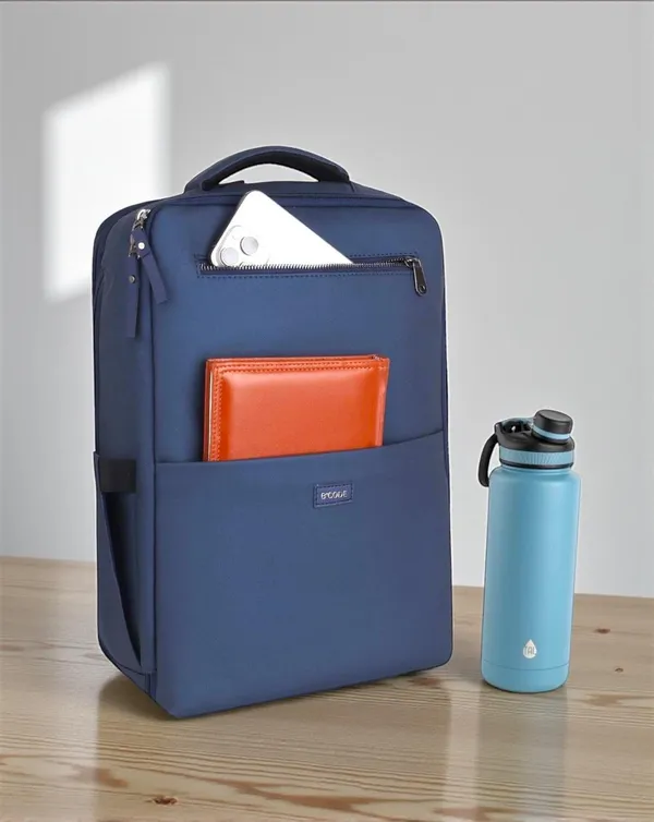 Navy_Leather_Laptop_Backpack_For_Unisex