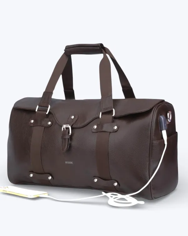 BCODE_Techno_BROWN_Travel_Duffel_Bag_For_Unisex