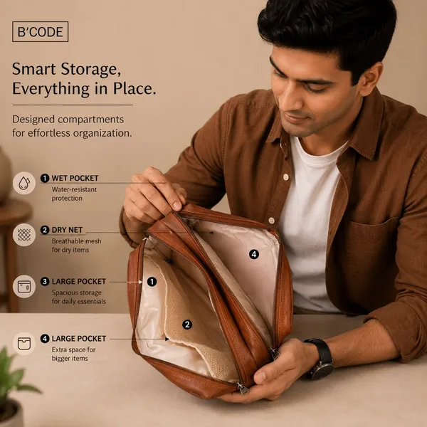 Tan_Travel_Toiletry_Organizer_Kit_For_Unisex