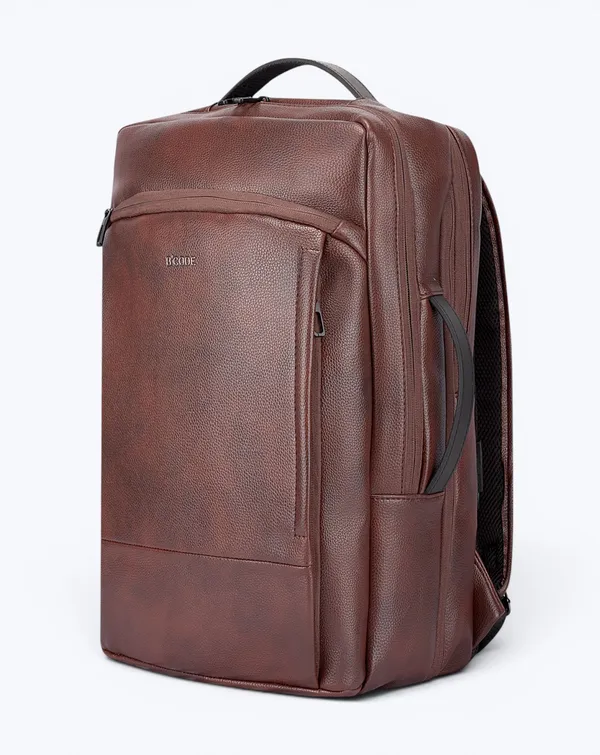 Bcode_Pro-Axis_38L_Vegan_Leather_15.6_Inch_Laptop_Backpack