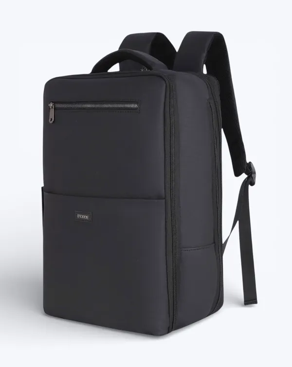 BCODE_OVERNIGHTER_Matte_Black_Leather_Laptop_Backpack_For_Unisex