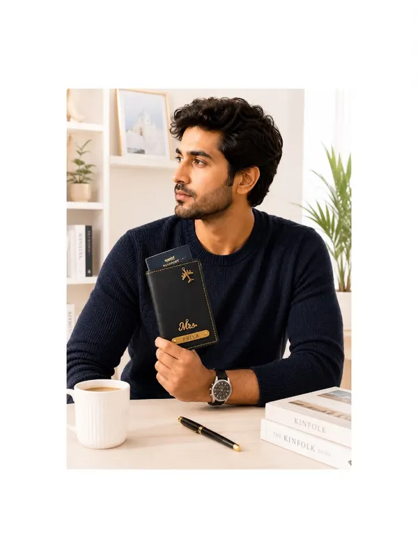 Black_Personalized_Leather_Wallet_With_Charm_Gift_Set_For_Men