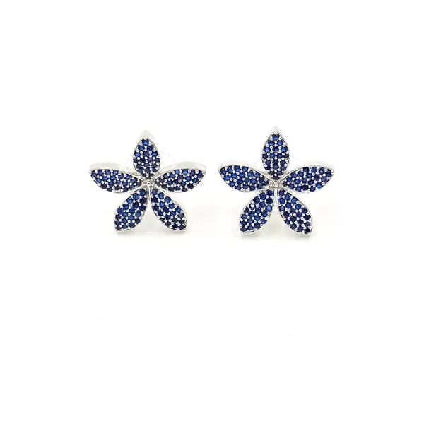 Blue_Brass_Sapphire_Bloom_Studs_For_Women