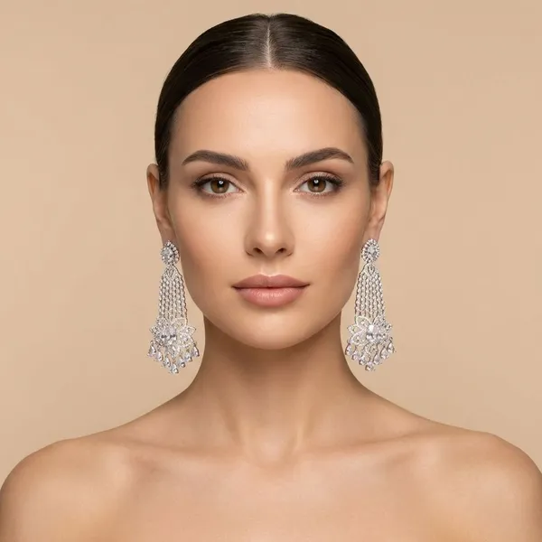 Silver_Brass_Cascade_Danglers_For_Women
