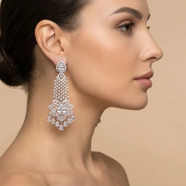 Silver_Brass_Cascade_Danglers_For_Women
