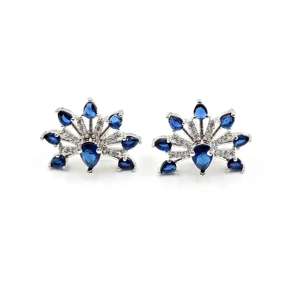 Blue_Brass_Aura_Studs_For_Women