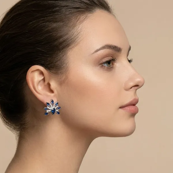 Blue_Brass_Aura_Studs_For_Women