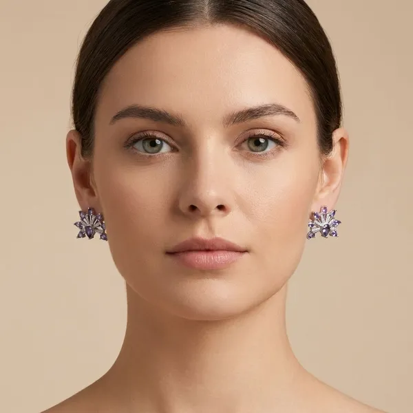 Purple_Brass_Lilac_Aura_Studs_For_Women