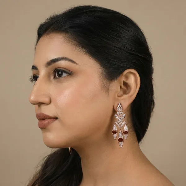 Gold_Brass_Fuchsia_Royale_Danglers_For_Women