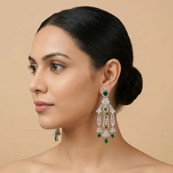Silver_Brass_Verdant_Royale_Danglers_For_Women