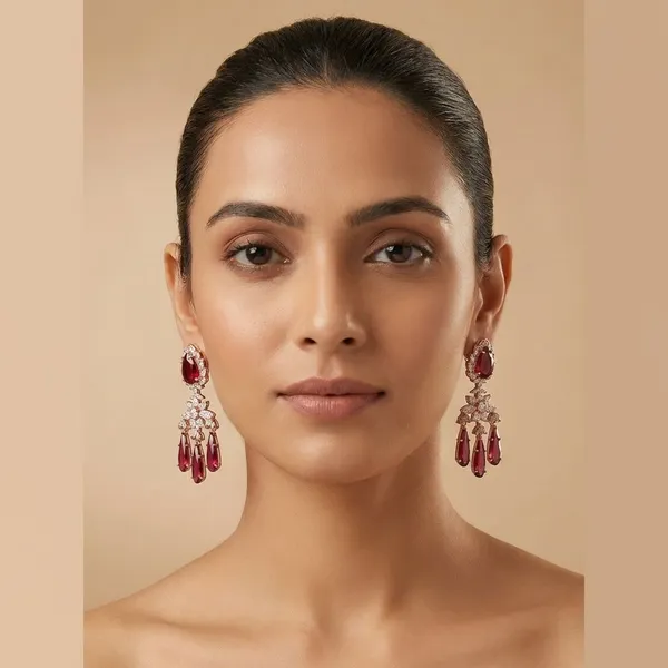 Multicolor_Brass_Fleur_Danglers_For_Women