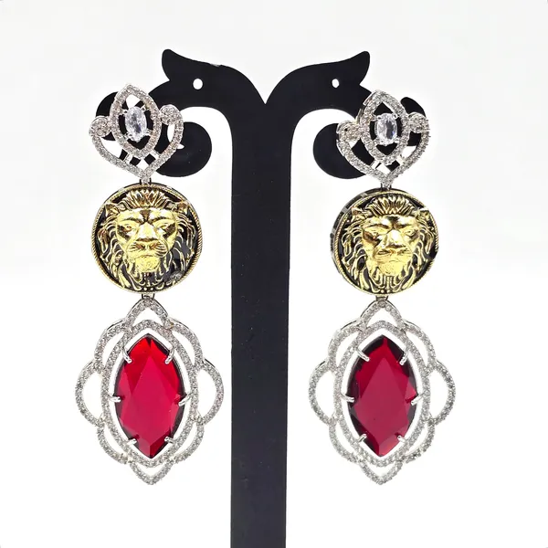 Red_Brass_Singhaali_Earrings_For_Women