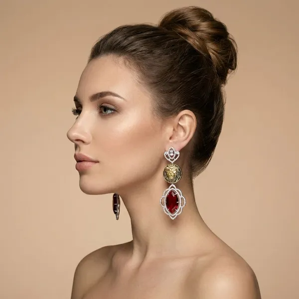 Red_Brass_Singhaali_Earrings_For_Women