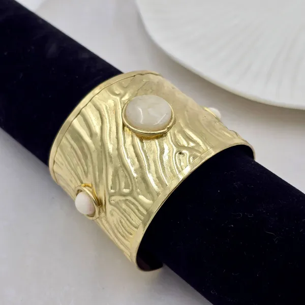 Bold_White_Stone_Brass_Bracelet_Adjustable_(Anti_Tarnish)