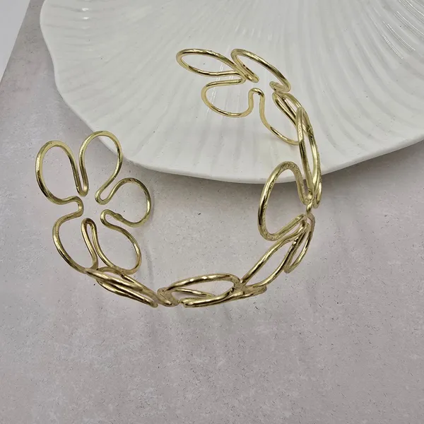 Floral_Brass_Bracelet_Adjustable_(Anti_Tarnish)
