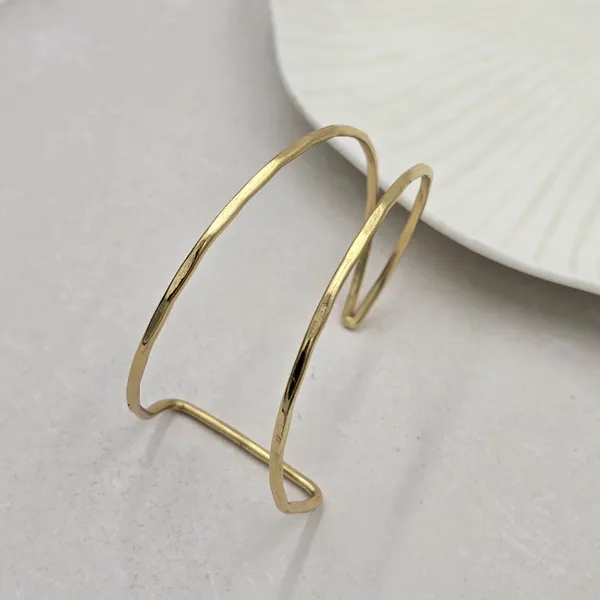 Dual_Layer_Statement_Brass_Bracelet_Adjustable_(Anti_Tarnish)