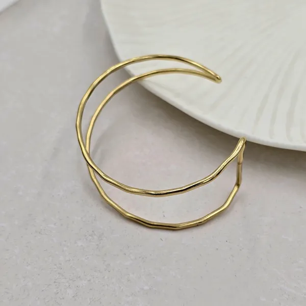 Dual_Layer_Statement_Brass_Bracelet_Adjustable_(Anti_Tarnish)