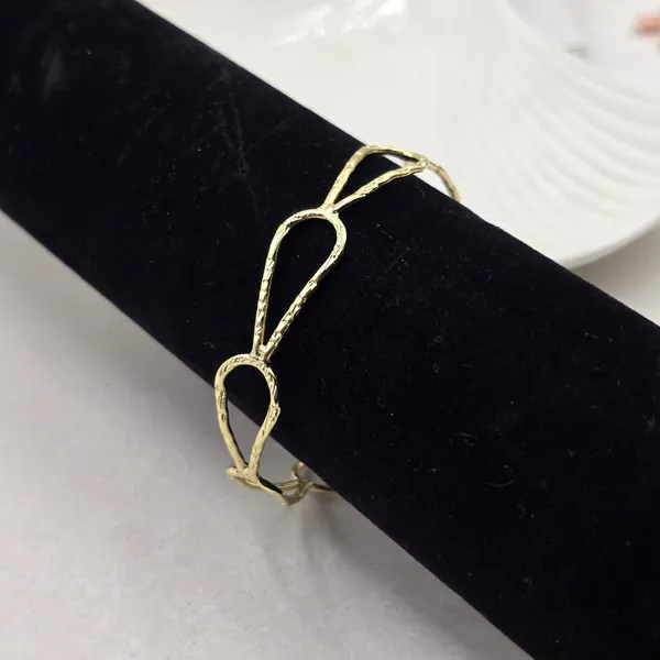 Luna_Loop_Brass_Bracelet_Adjustable_(Anti_Tarnish)