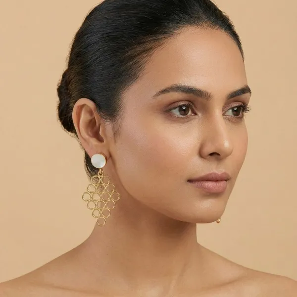 Multicolor_Brass_White_Stone_Mesh_Hangings_For_Women