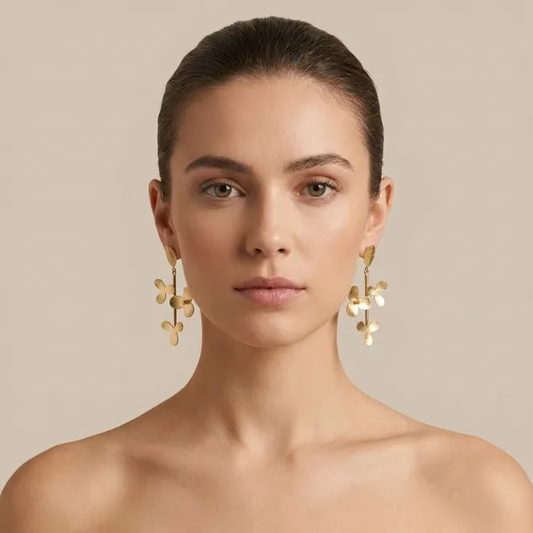 Multicolor_Brass_Flower_Hangings_For_Women
