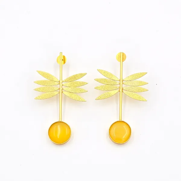 Multicolor_Brass_Leaf_Danglers_For_Women