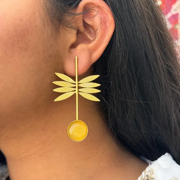 Multicolor_Brass_Leaf_Danglers_For_Women