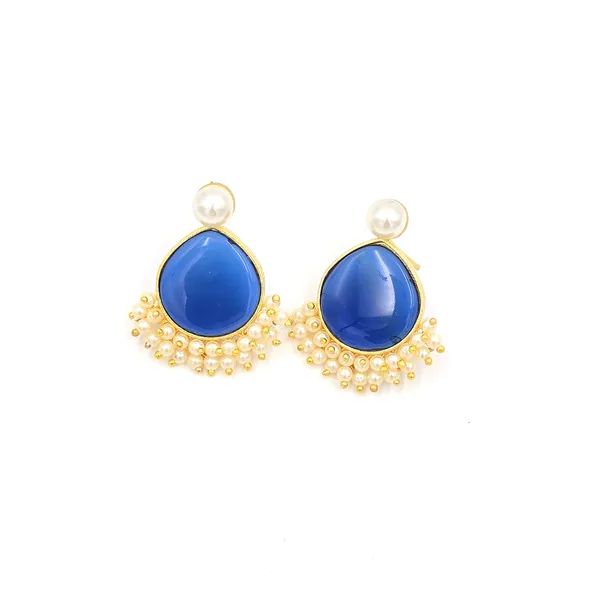 Multicolor_Brass_Drop_Studs_With_Pearls_For_Women