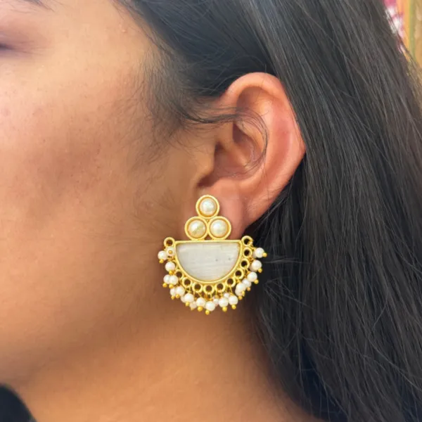 White_Brass_Drop_Studs_With_Pearls_For_Women