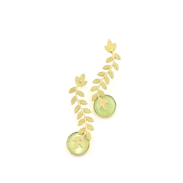 Green_Brass_Statement_Danglers_With_Bird_For_Women