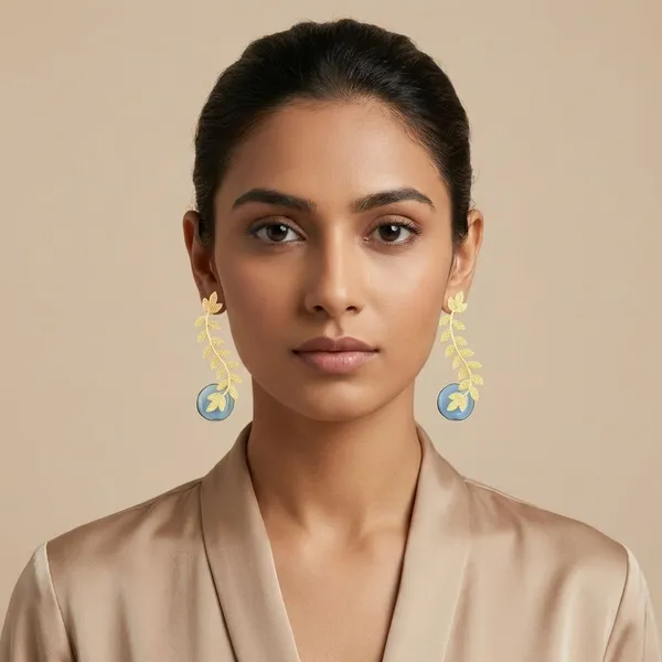 Blue_Brass_Statement_Danglers_With_Bird_For_Women
