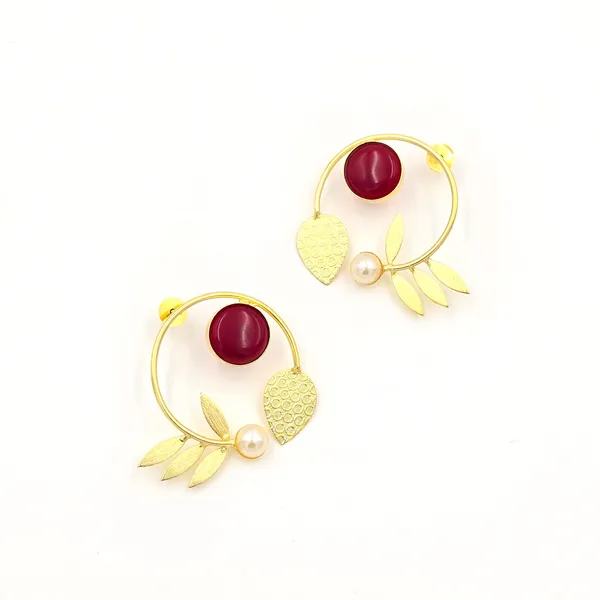 Red_Brass_Statement_Danglers_With_Bird_For_Women