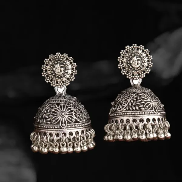 Silver_Brass_Silver_Plated_Jhumki_For_Women