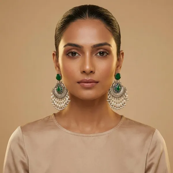 Silver_Brass_Morni_Earrings_For_Women