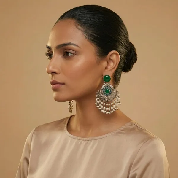 Silver_Brass_Morni_Earrings_For_Women