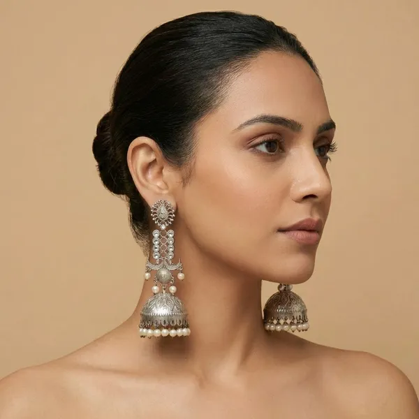 Silver_Brass_Rajkumari_Jhumka_For_Women