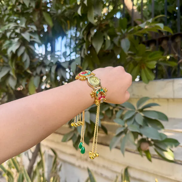 Kashmiri_Kundan_Elegant_Ethnic_Watch_For_Women