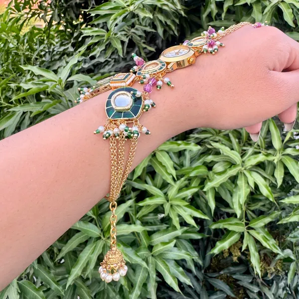 Meena_Kundan_Hathphool_Watch