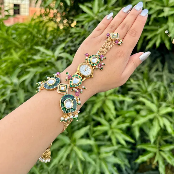 Meena_Kundan_Hathphool_Watch