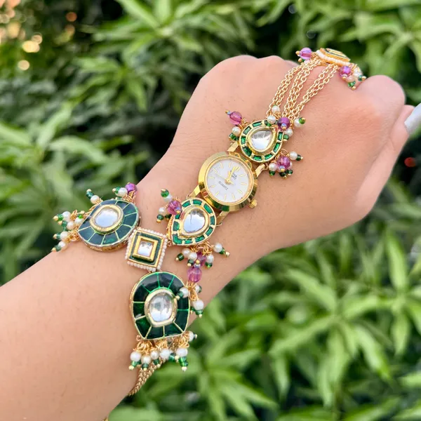 Meena_Kundan_Hathphool_Watch