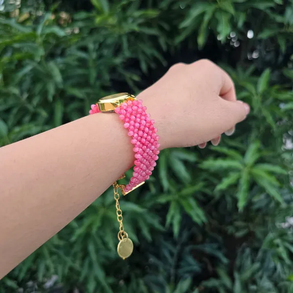 Rose_Pink_Beaded_Watch