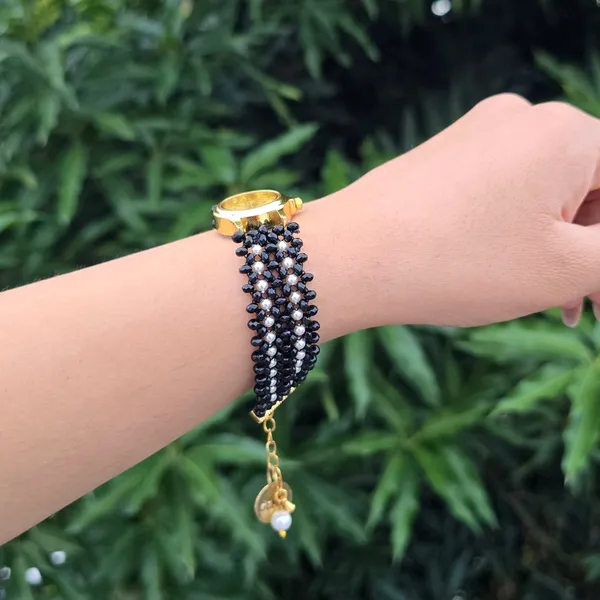 Black_And_White_Beaded_Watch