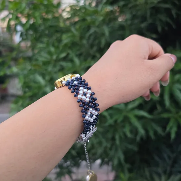 Black_And_White_Beaded_Watch