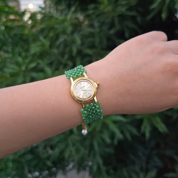 Green_Beaded_Watch