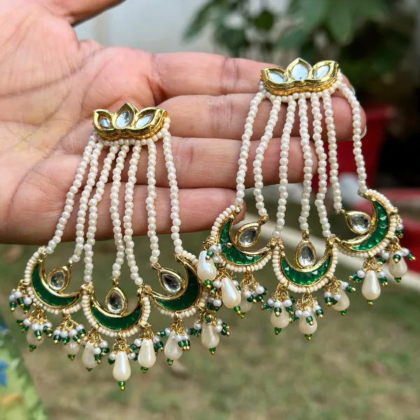 Green_Brass_Pearl_Elegance_Chandbali_Earrings_For_Women