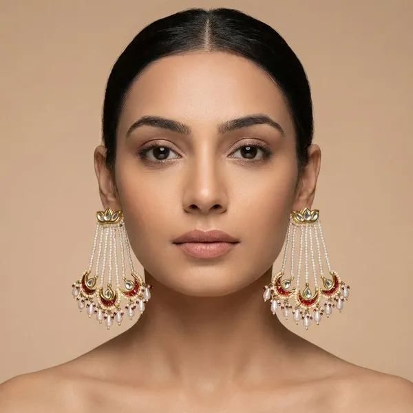 Red_Brass_Pearl_Elegance_Chandbali_Earrings_For_Women